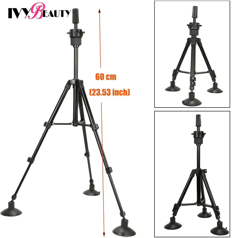 Buy Wholesale China 148cm Wig Tripod Adjustable Hairdressing Tripod Stand  Training Mannequin Head Holder 8kg Load Q3013 & Wig Tripod at USD 22.5