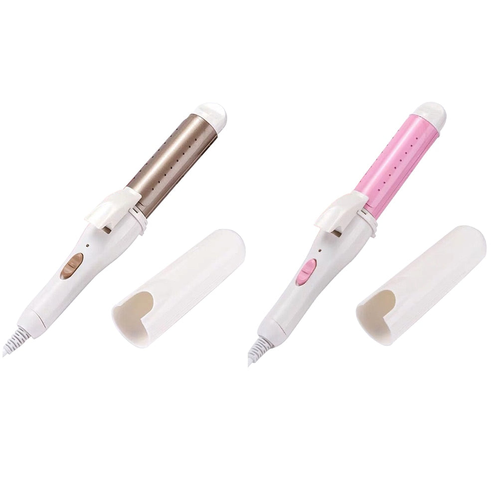Styling Curling Iron Hair Wave Wand 2 in 1 Dry Wet Ceramic Straightening Curling Tongs Home Dual-purpose Hair Curlers