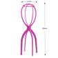 50cm Black/Pink Color Ajustable High Wig Stand Plastic Wig Holder Portable Folding For Styling Display women long wig