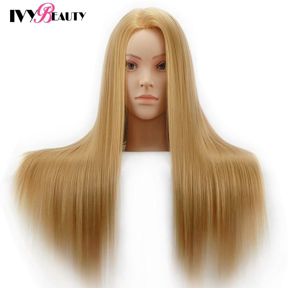 Mannequin Head with 65cm Hair for Hairstyles Training Hairdressing Practice