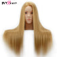Mannequin- Heads With 65cm Hair For Hairstyles Tete De Cabeza Manniquin Dummy Dolls Head For Hairdresser Practice Hair Styling