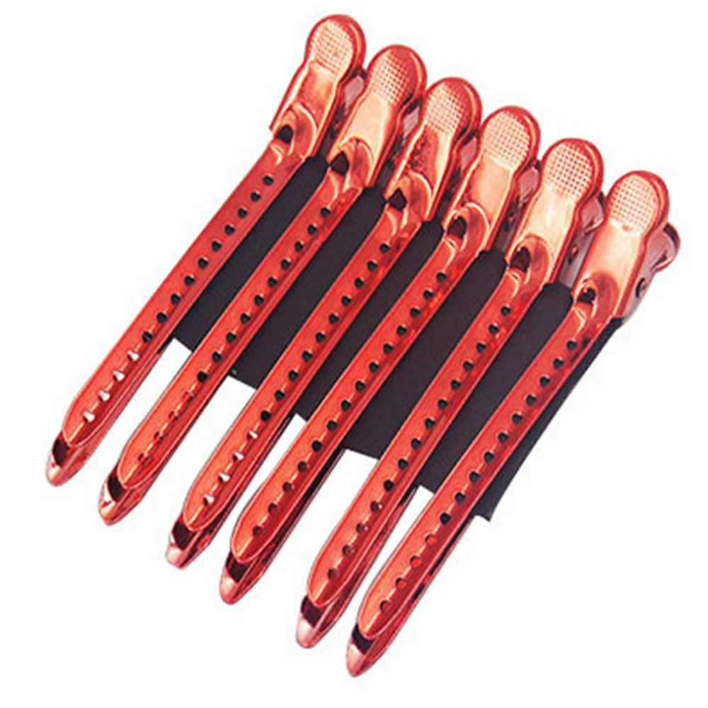 12pcs Metal Hair Clips Hairdressing Fix Section Holding Clamps Barber Styling Hair Barrettes Haircut Hairpins pince cheveux