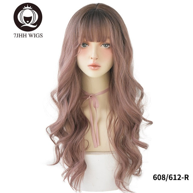 Pink heat 2024 resistant wig